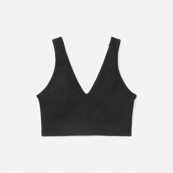 Everlane Black V-Neck Bra - Picture 1 of 6